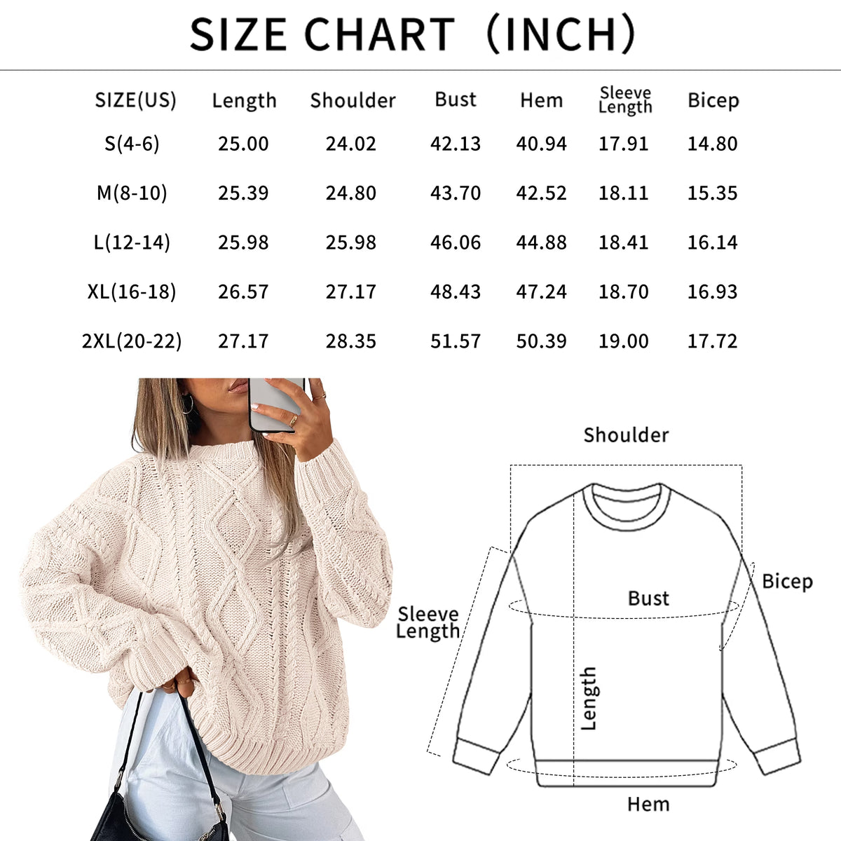 Oversized Cable-Knit Sweater — Dark Sage