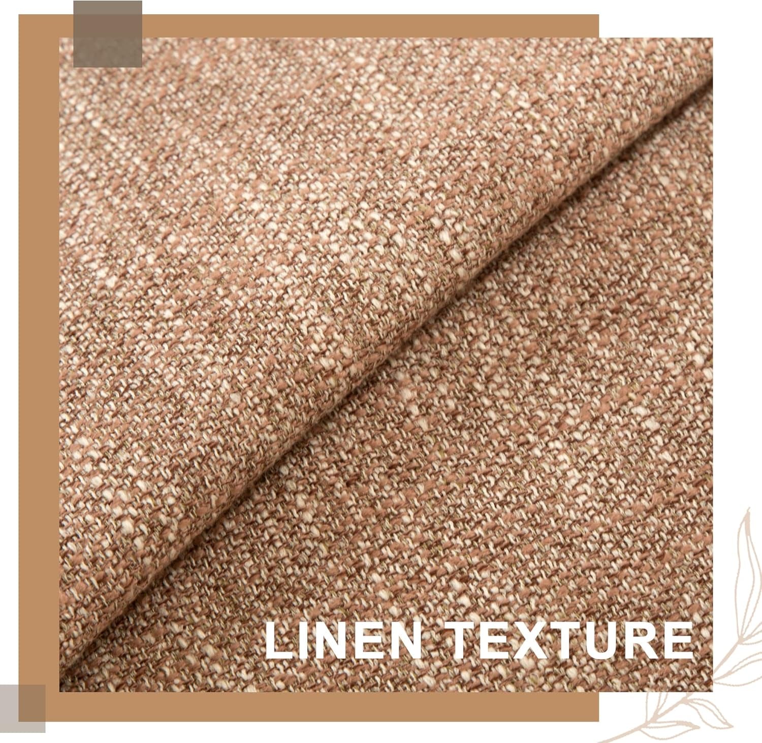 Check Throw Pillow Covers Accent Set of 4 Retro Plaids Checker Cushion Decorative for Couch, Sofa, Living Room 18X18 Inch, Light Brown
